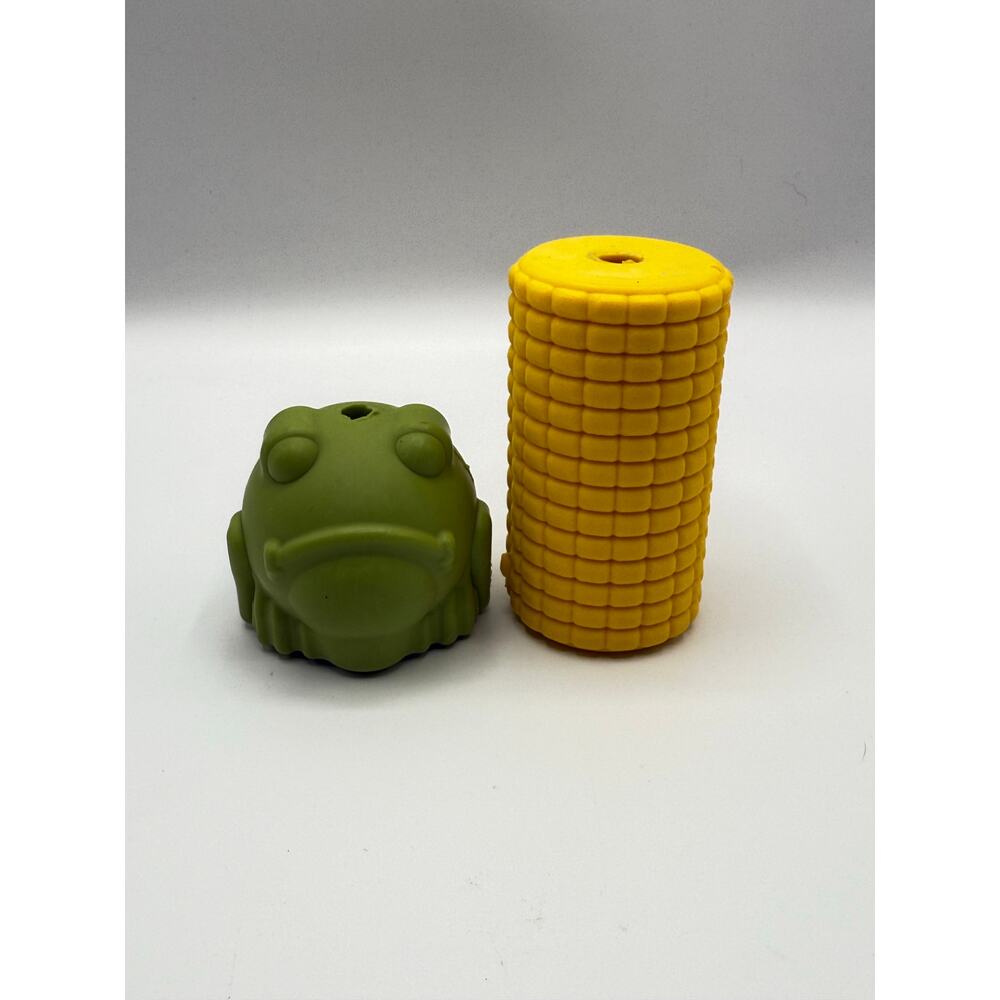 SodaPup Corn on the Cob and Frog Treat Dispenser Dog Puppy Enrichment New